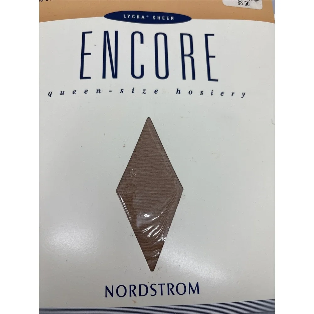 Nylons ENCORE‎ Queen-size Hosiery Bodyshaper Lycra Sheer Shadowtoe Nordstrom